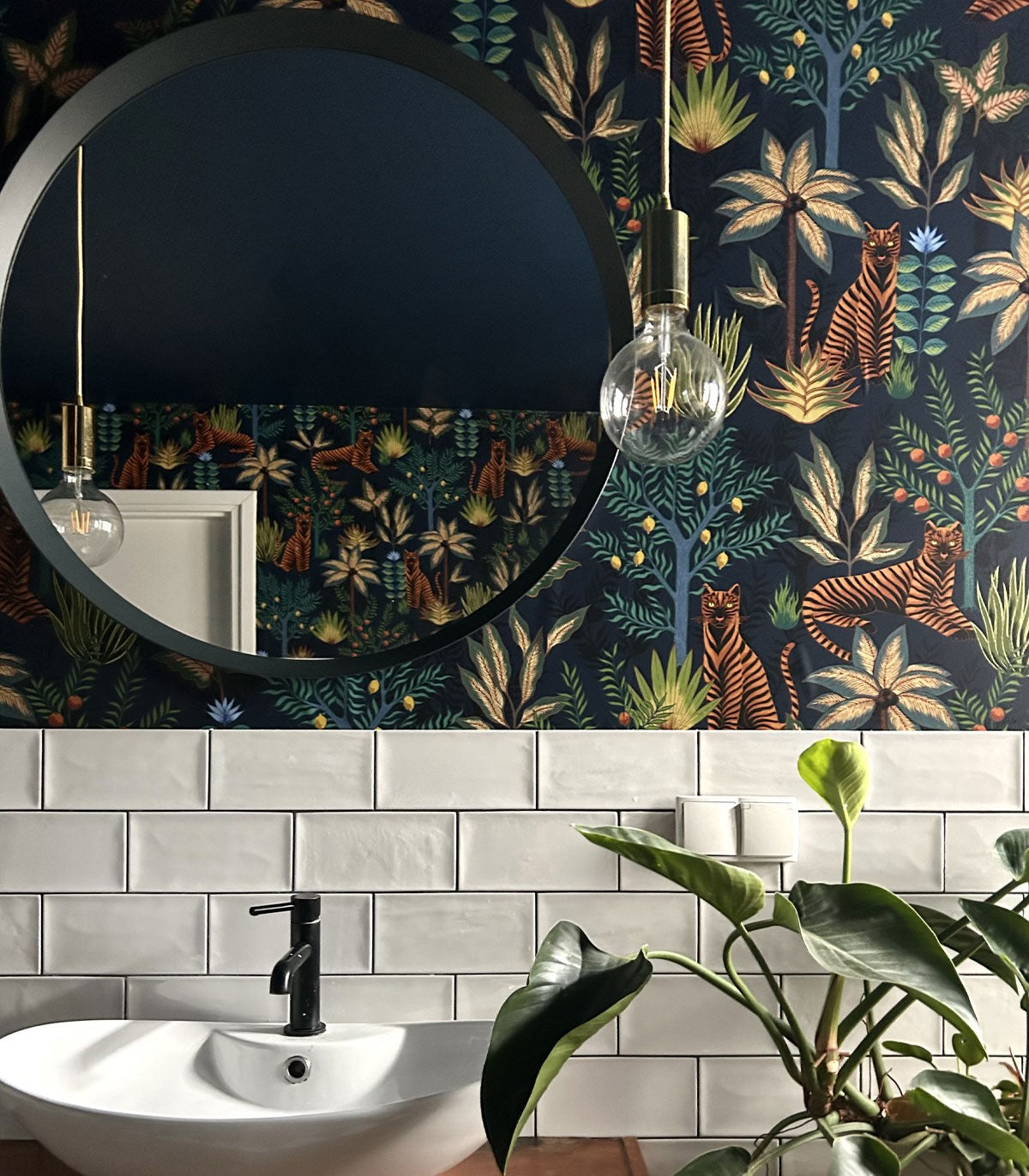 Goldene Tiger Tapete