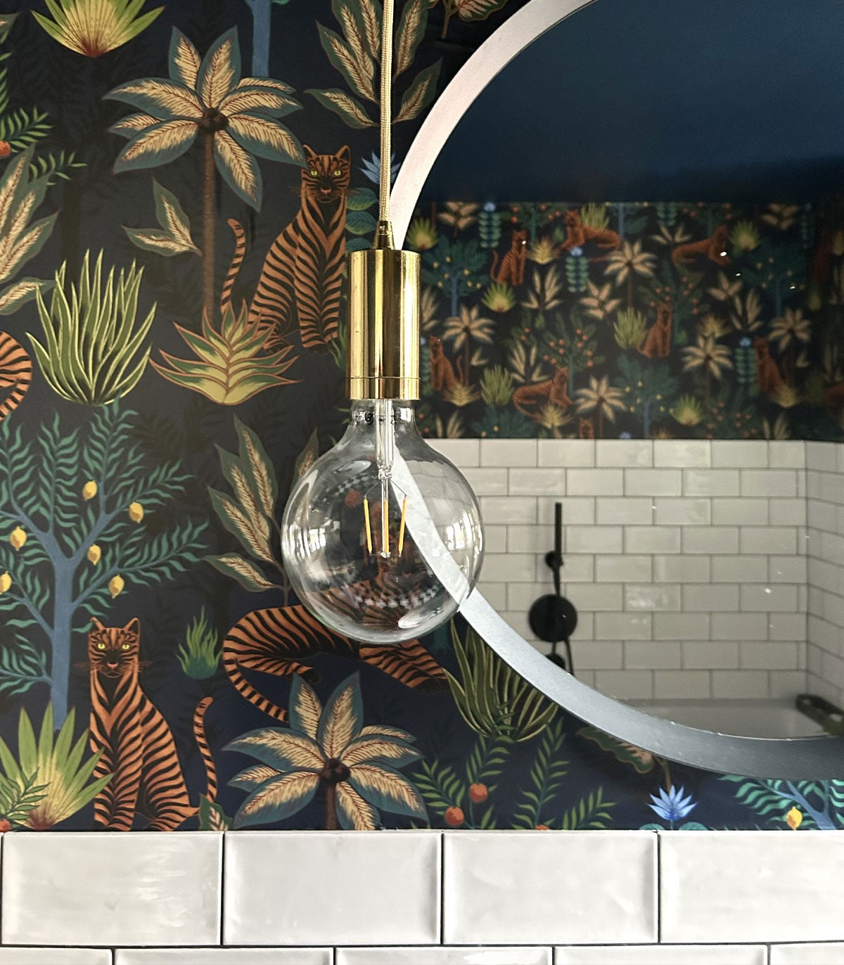 Goldene Tiger Tapete