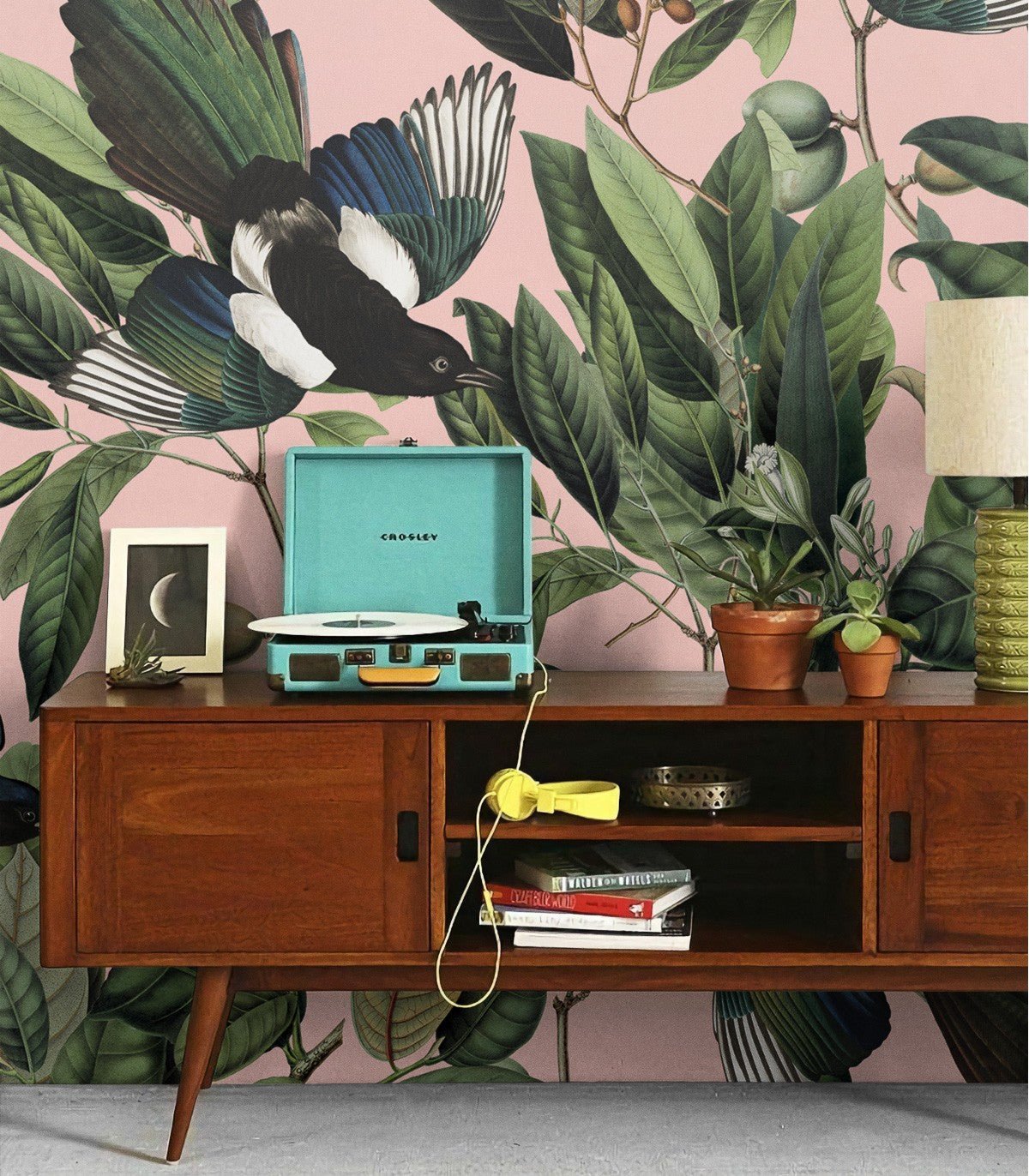 Tapeta Magpie Pink - Wallcolors®