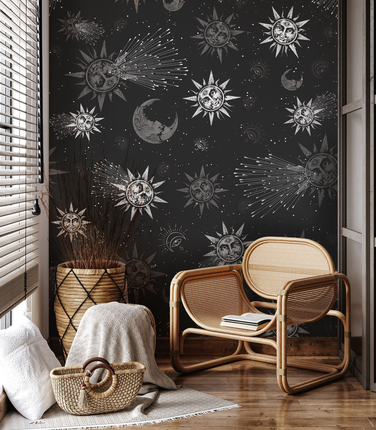 Mond und Sonne Tapete