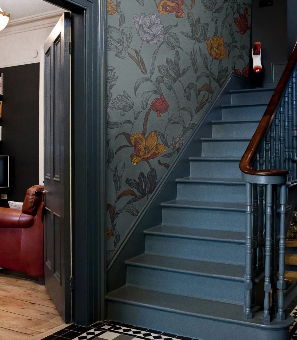 Tapeta Orange flowers - Wallcolors®
