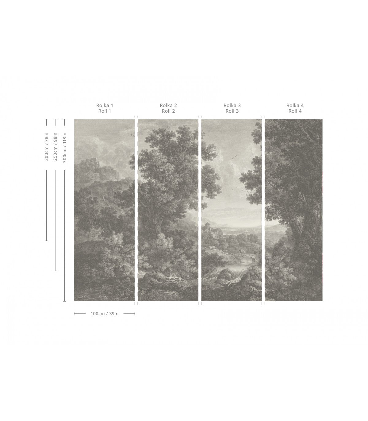 Tapeta Picturesque Valley of Serenity - Wallcolors®