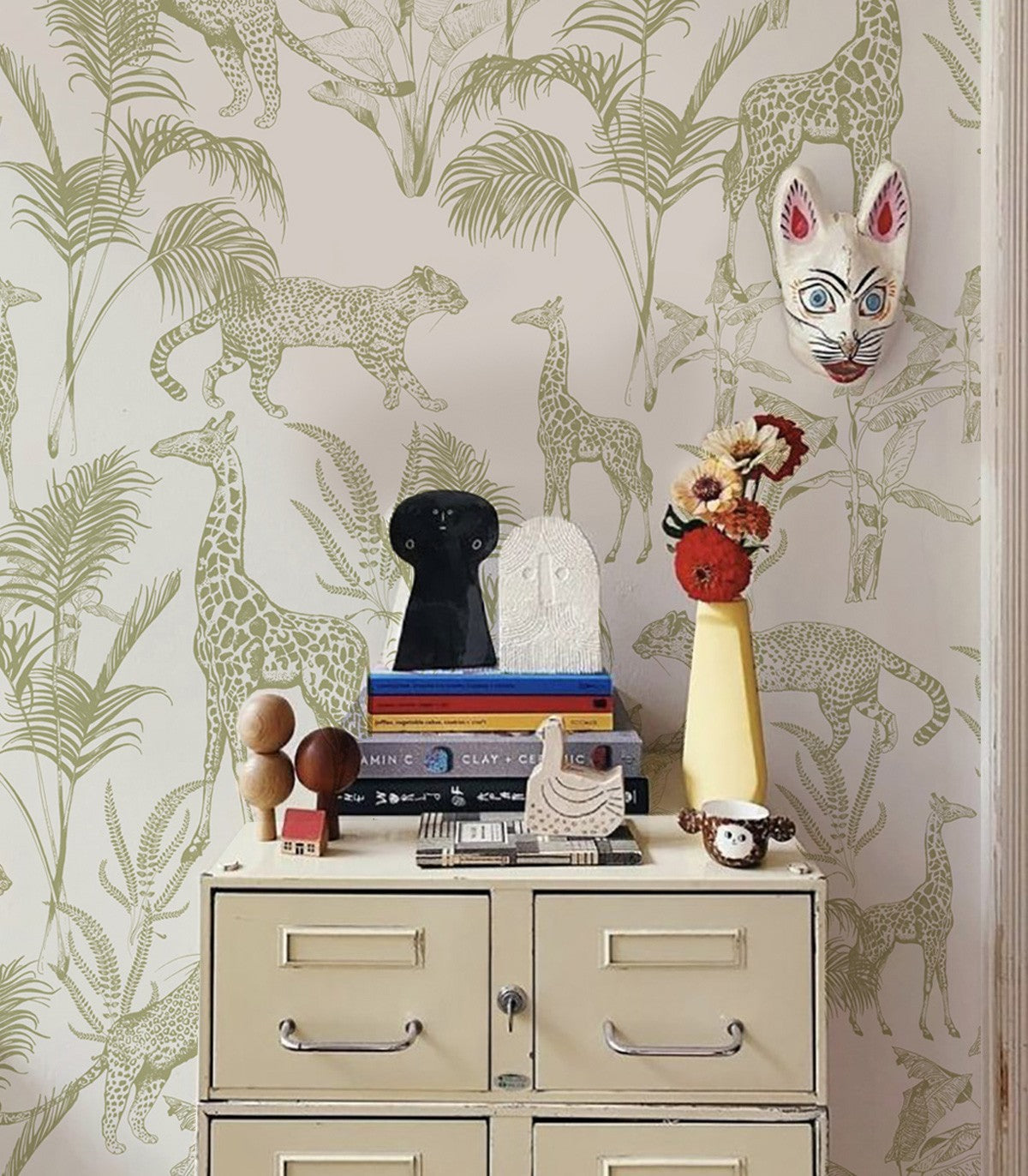 Safari Grüne Tapete