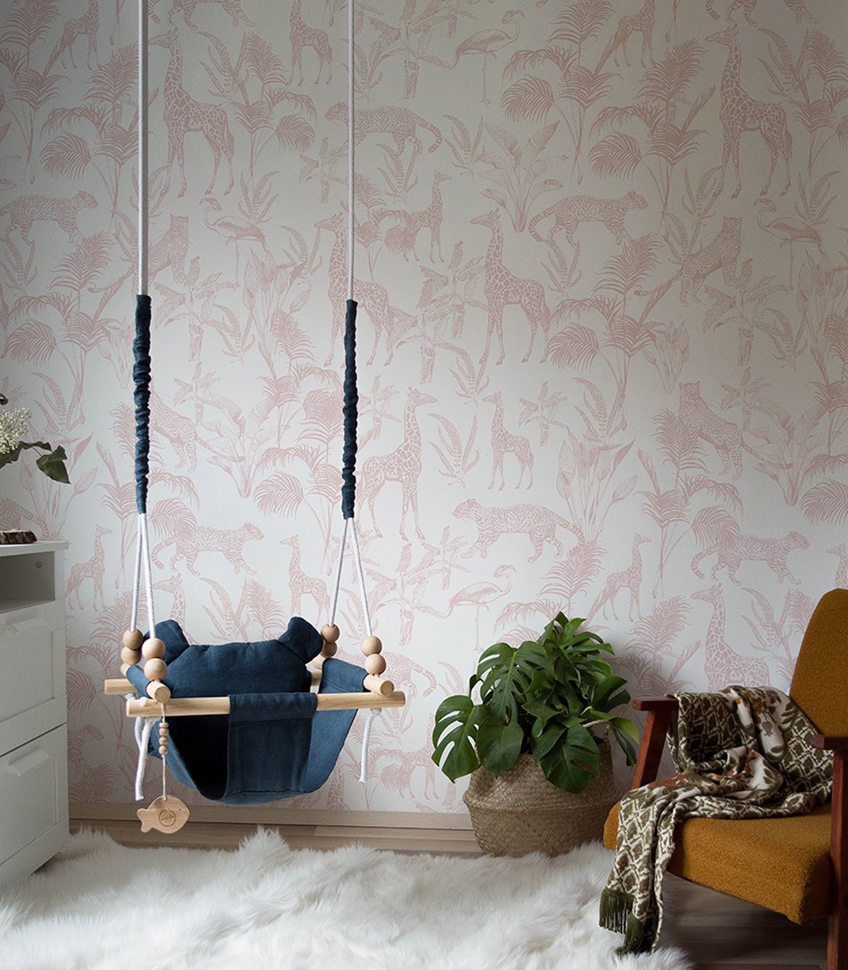 Tapeta Safari Pink - Wallcolors®