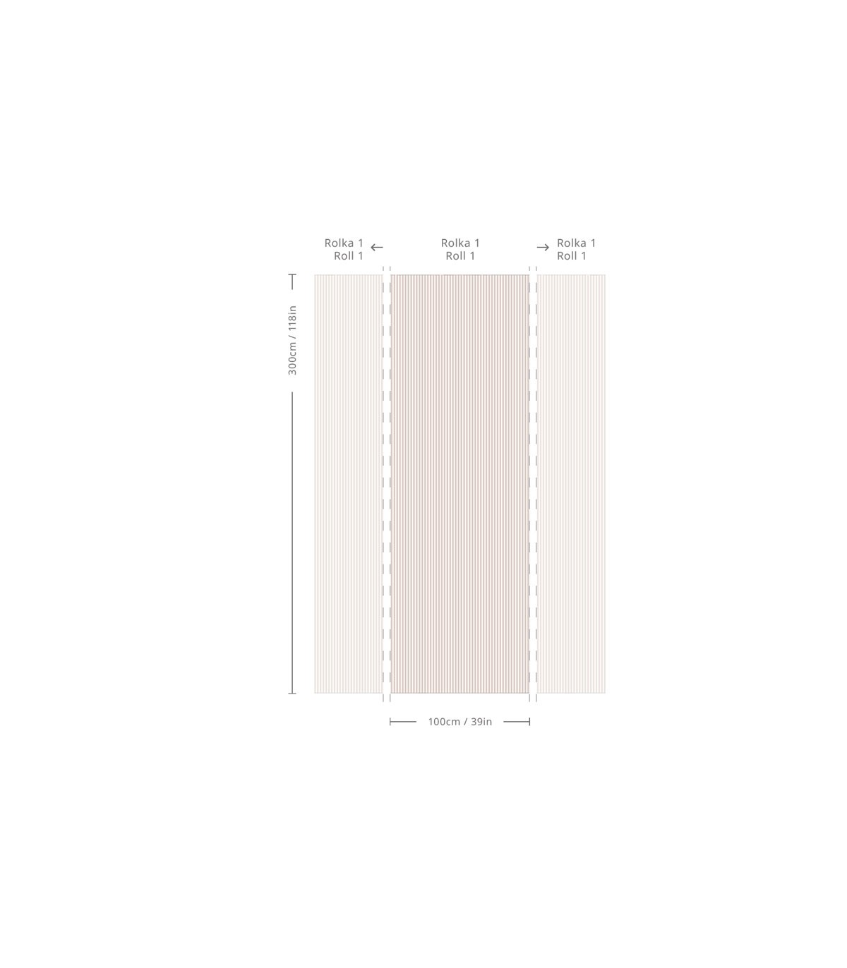 Tapeta Stripe Rose Haze