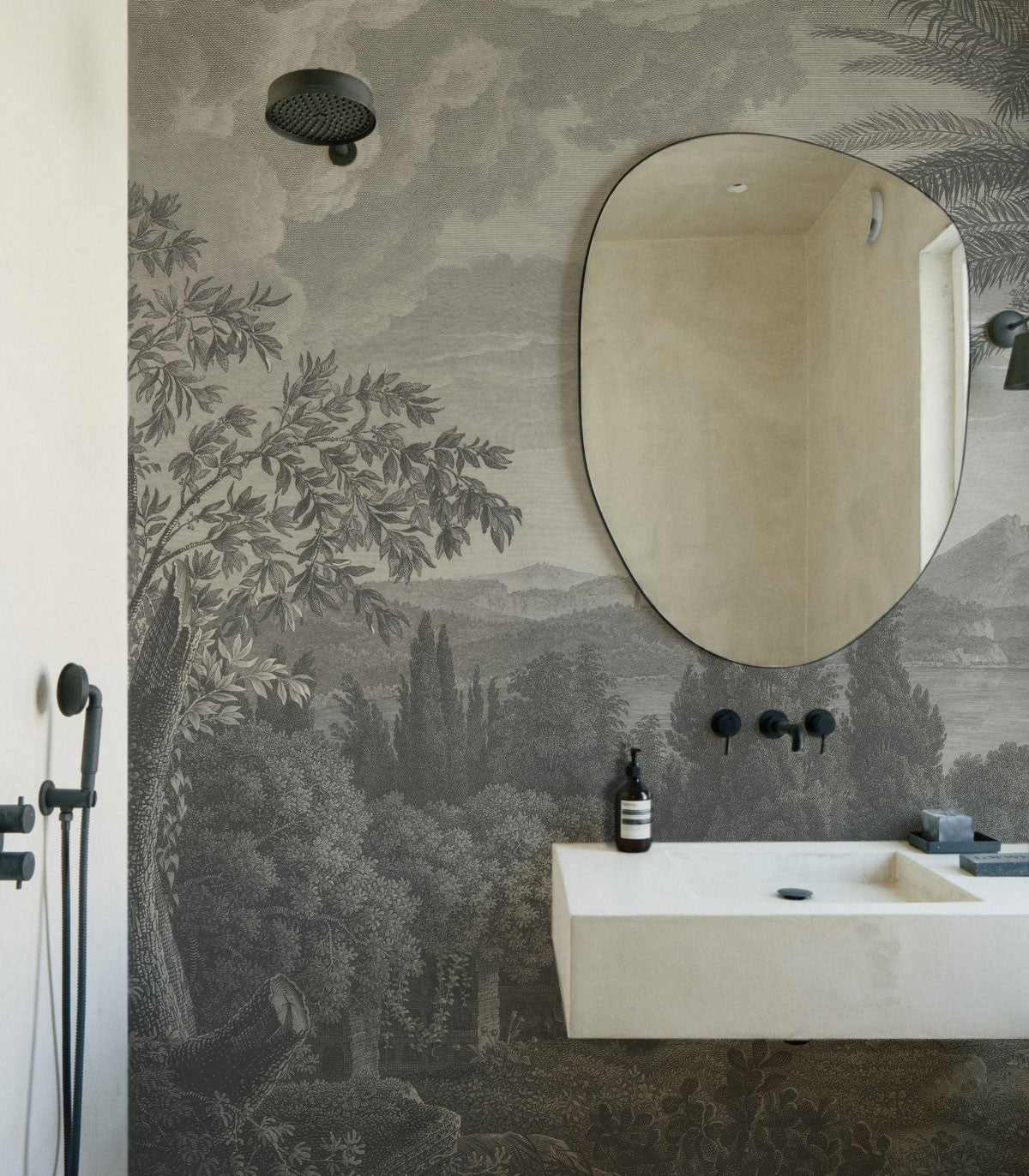 Tropischer Vulkan Vista Hintergrundbild