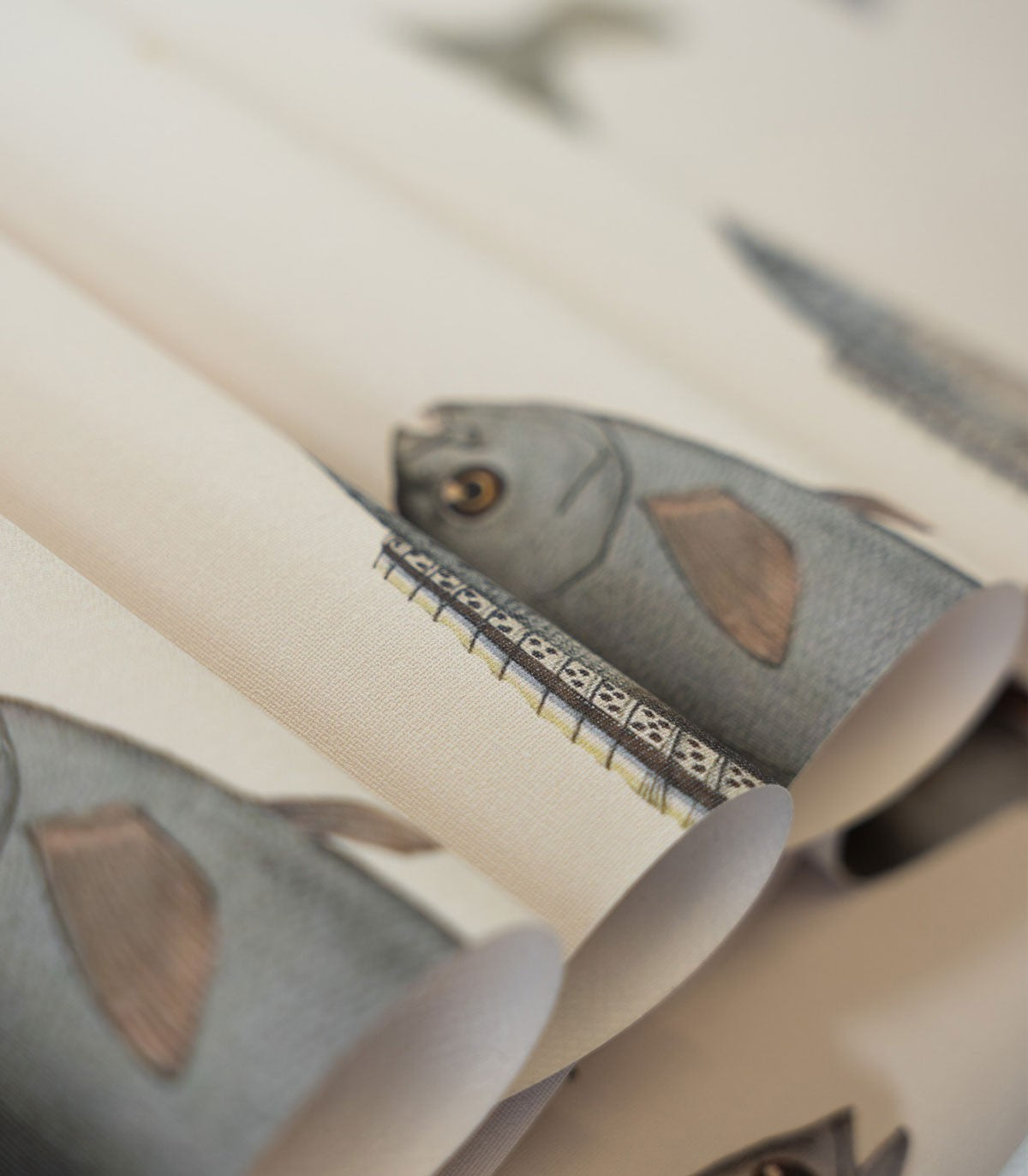 Unter dem Meer Beige Tapete