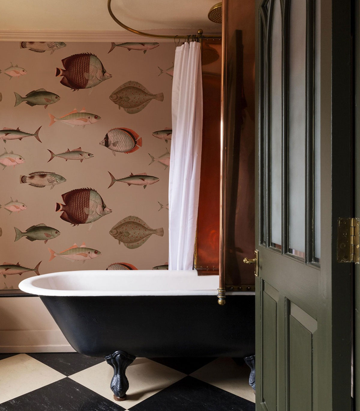 Unter dem Meer Rosa Tapete