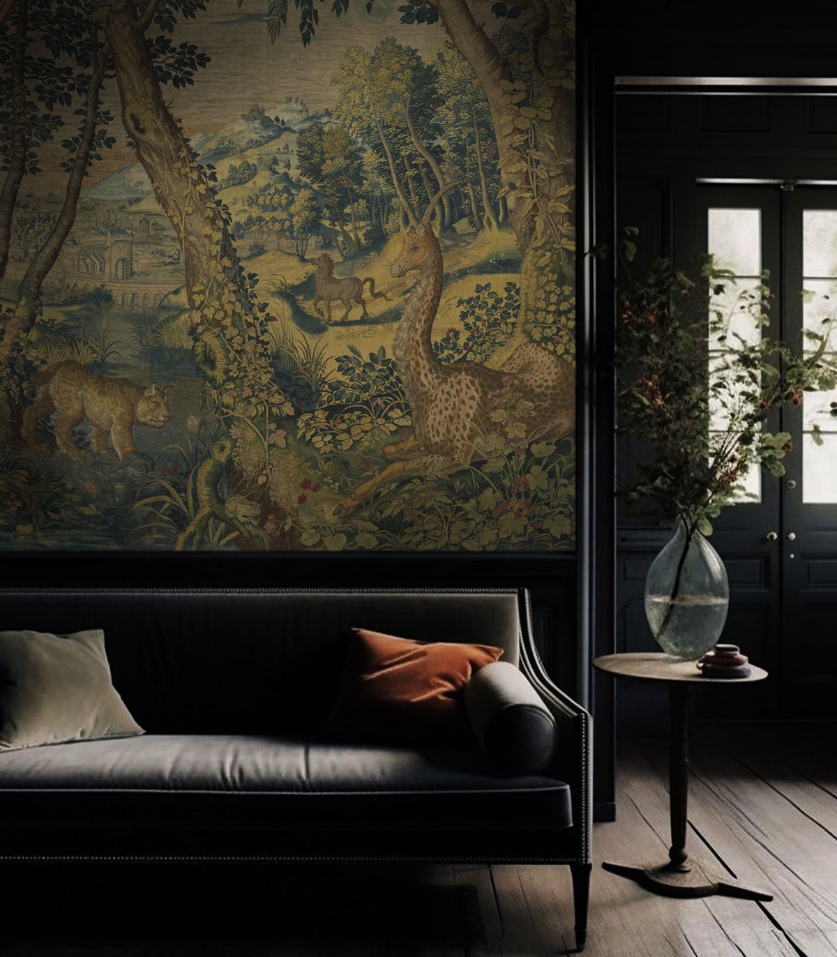 Einhorn-Wandteppich-Tapete