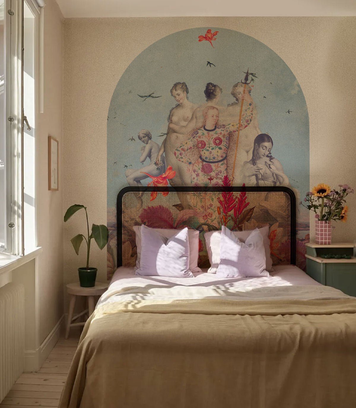 Jak łączyć kolor ścian ze wzorzystymi tapetami i stworzyć spójną aranżację wnętrza - Wallcolors®