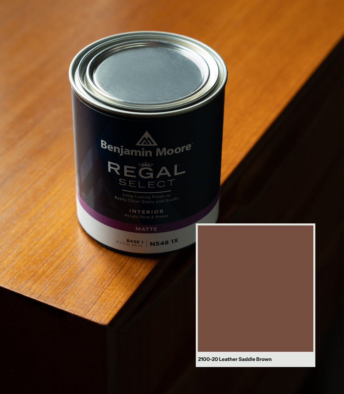 Leather Saddle Brown 2100 - 20 - Wallcolors®
