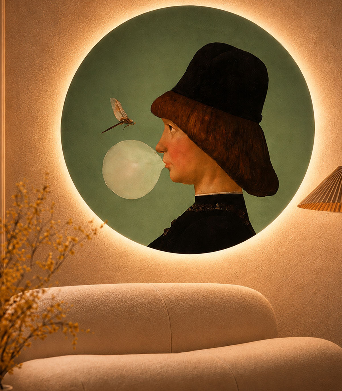 Dots Lighting Junge und Libelle