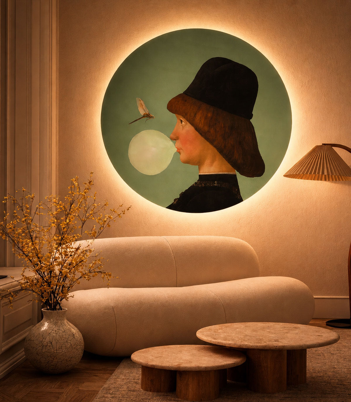 Dots Lighting Junge und Libelle