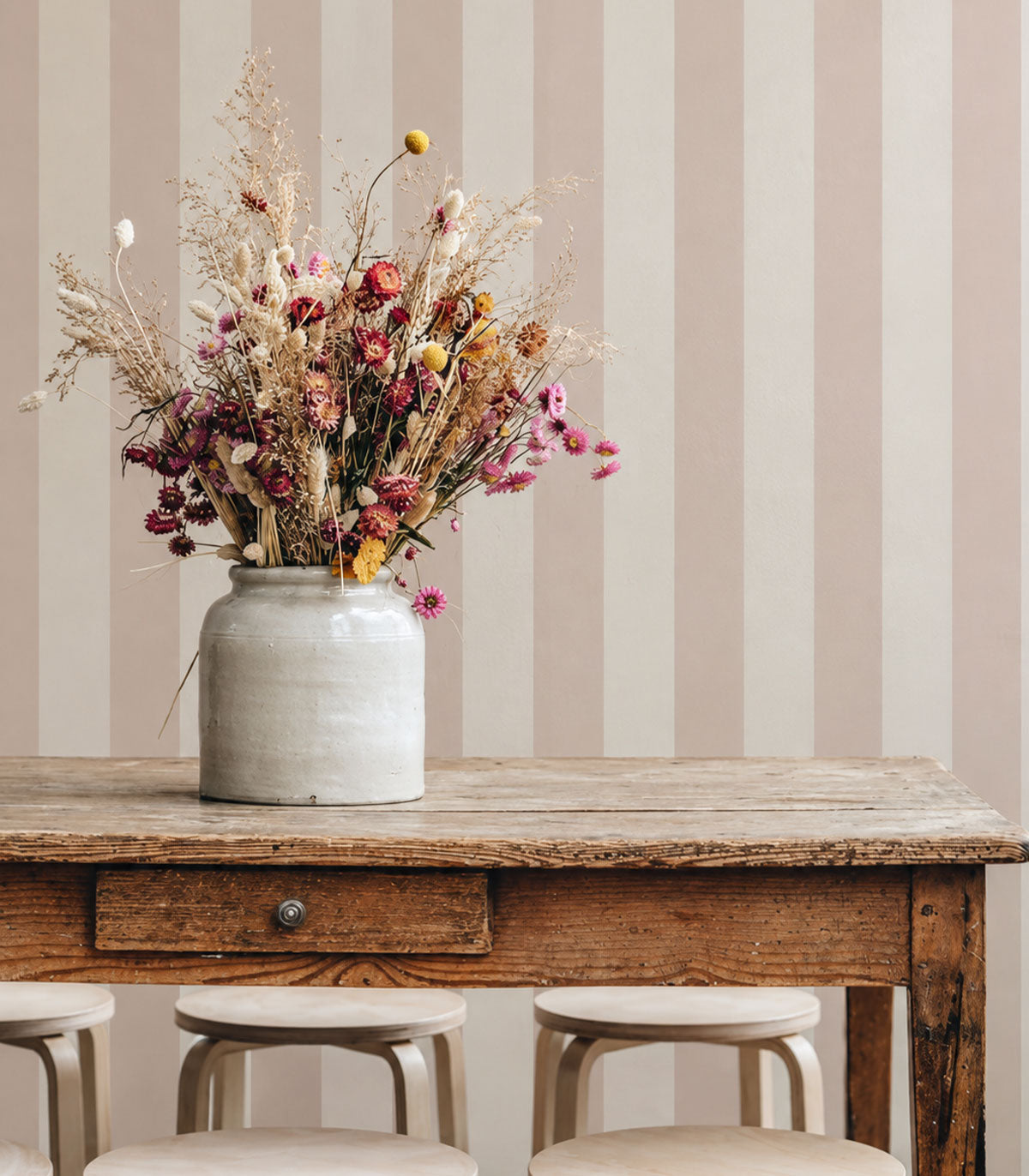 Tapete Bold Stripe Sand