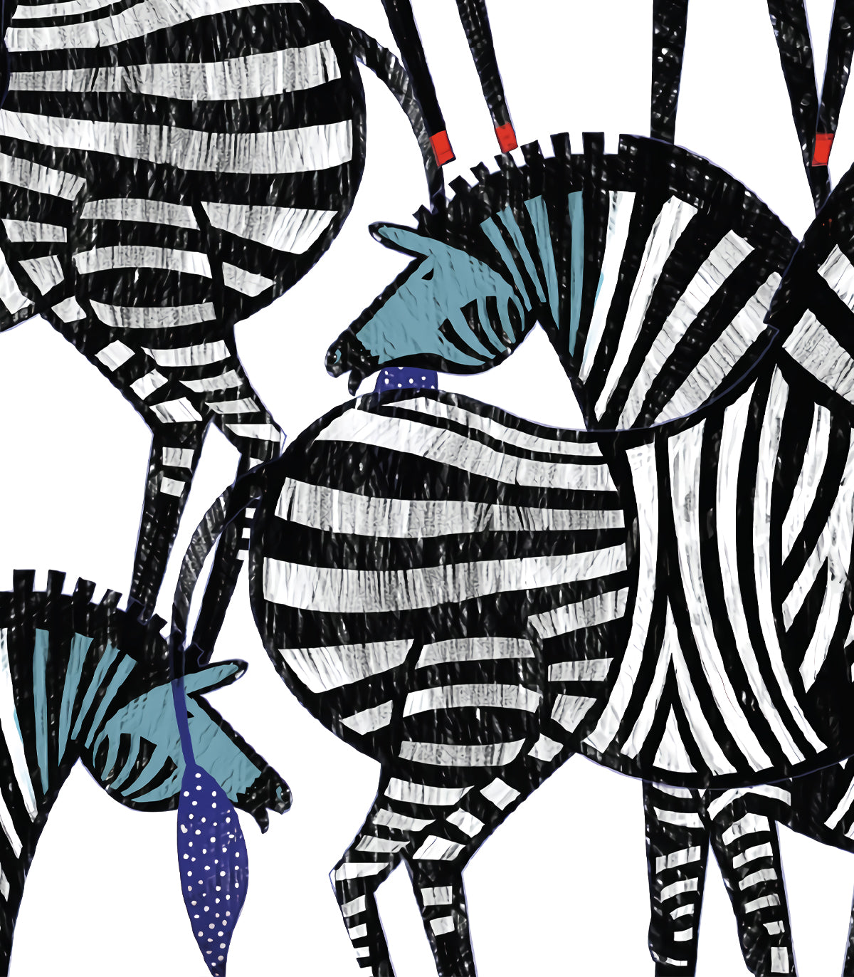 Tanzende Zebras Hintergrund