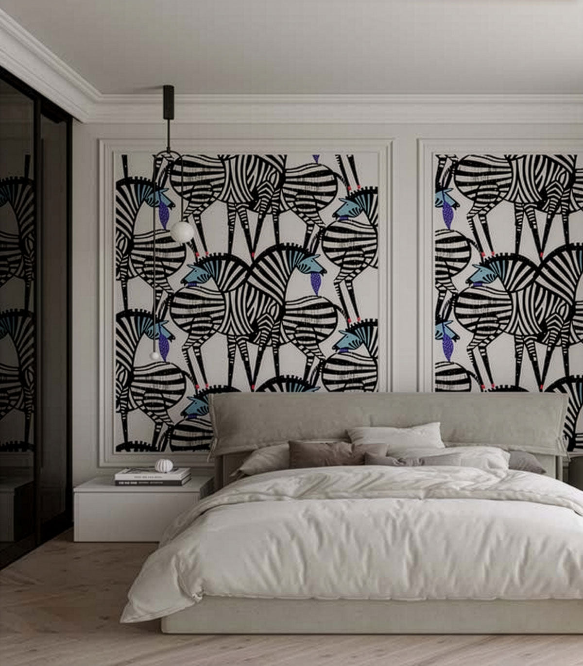 Tanzende Zebras Hintergrund