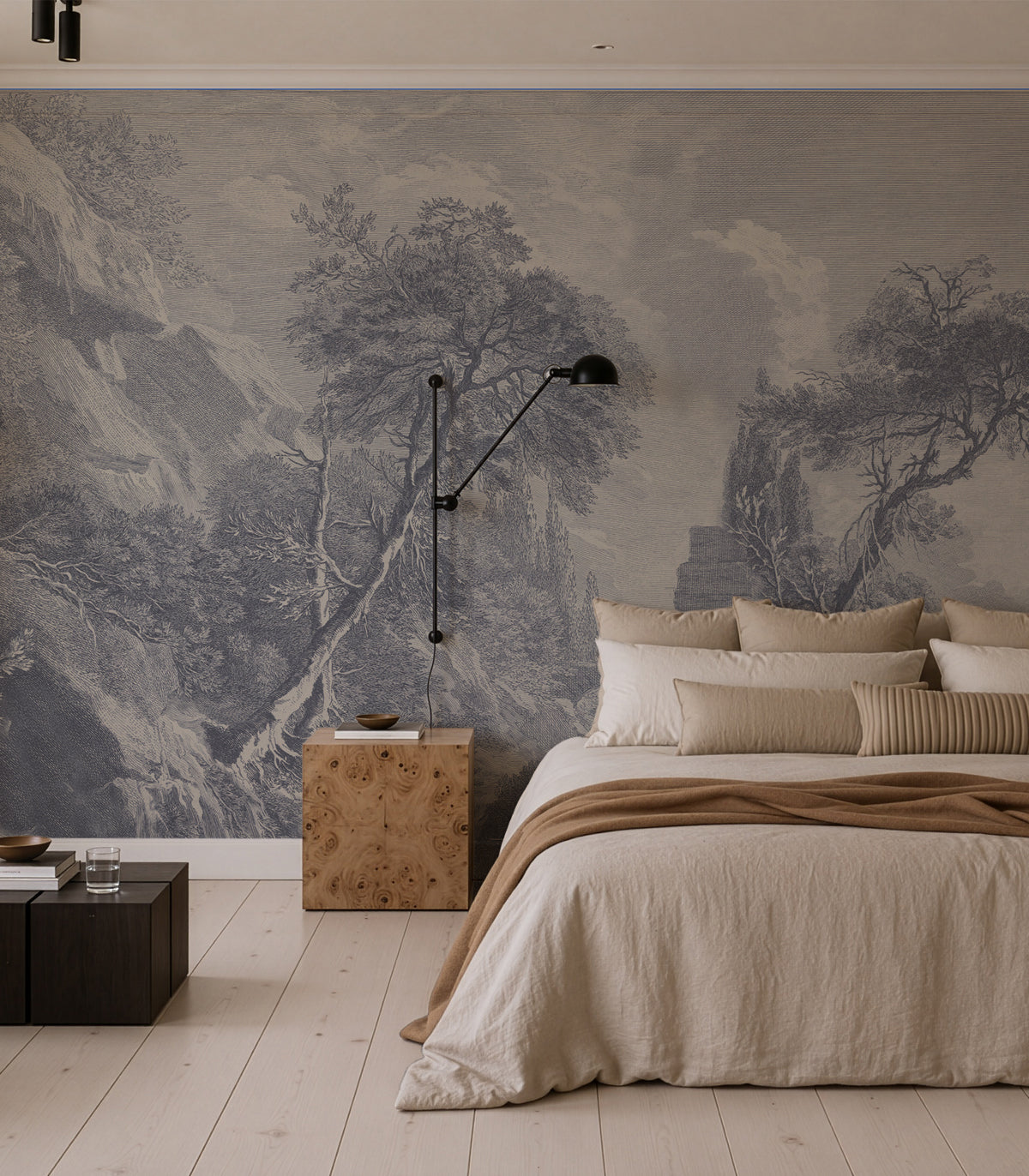 Tapeta Ethereal Valley blue
