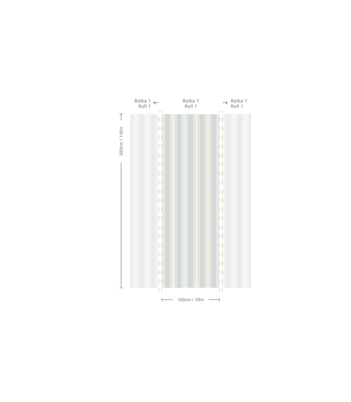 Tapeta Gentle Stripe - Wallcolors®