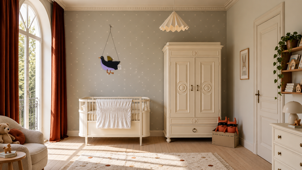 Tapete Heart Lattice Pearl Grey