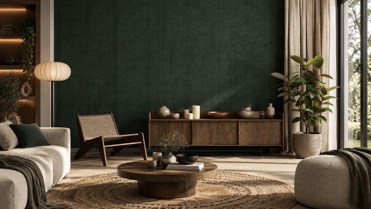 Tapete Herringbone green