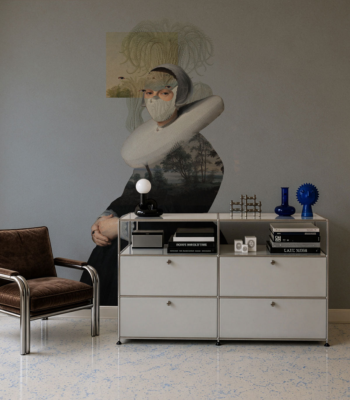 Tapete Landscape Muse Blue