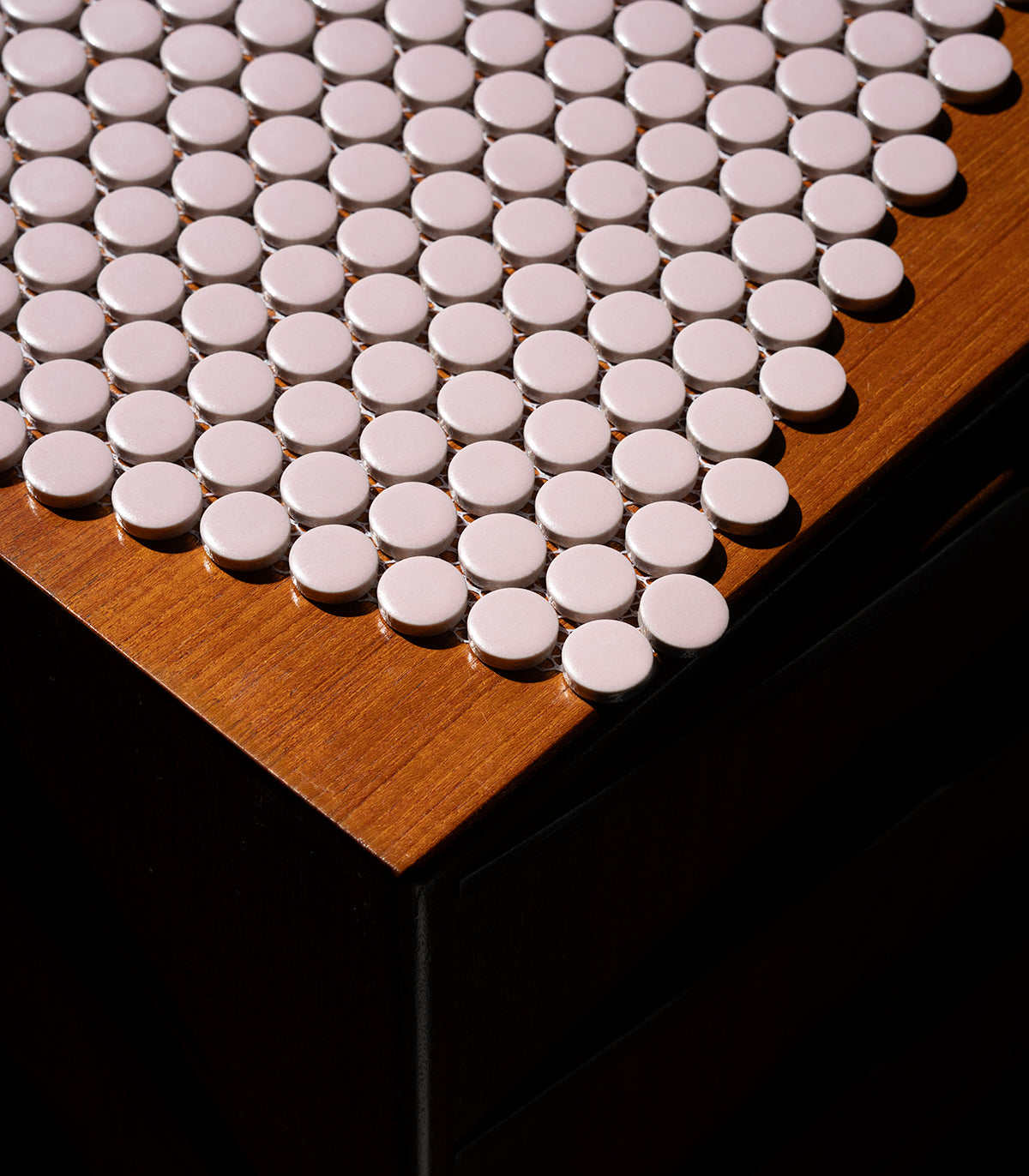 Mosaik Penny Dots rosa matt