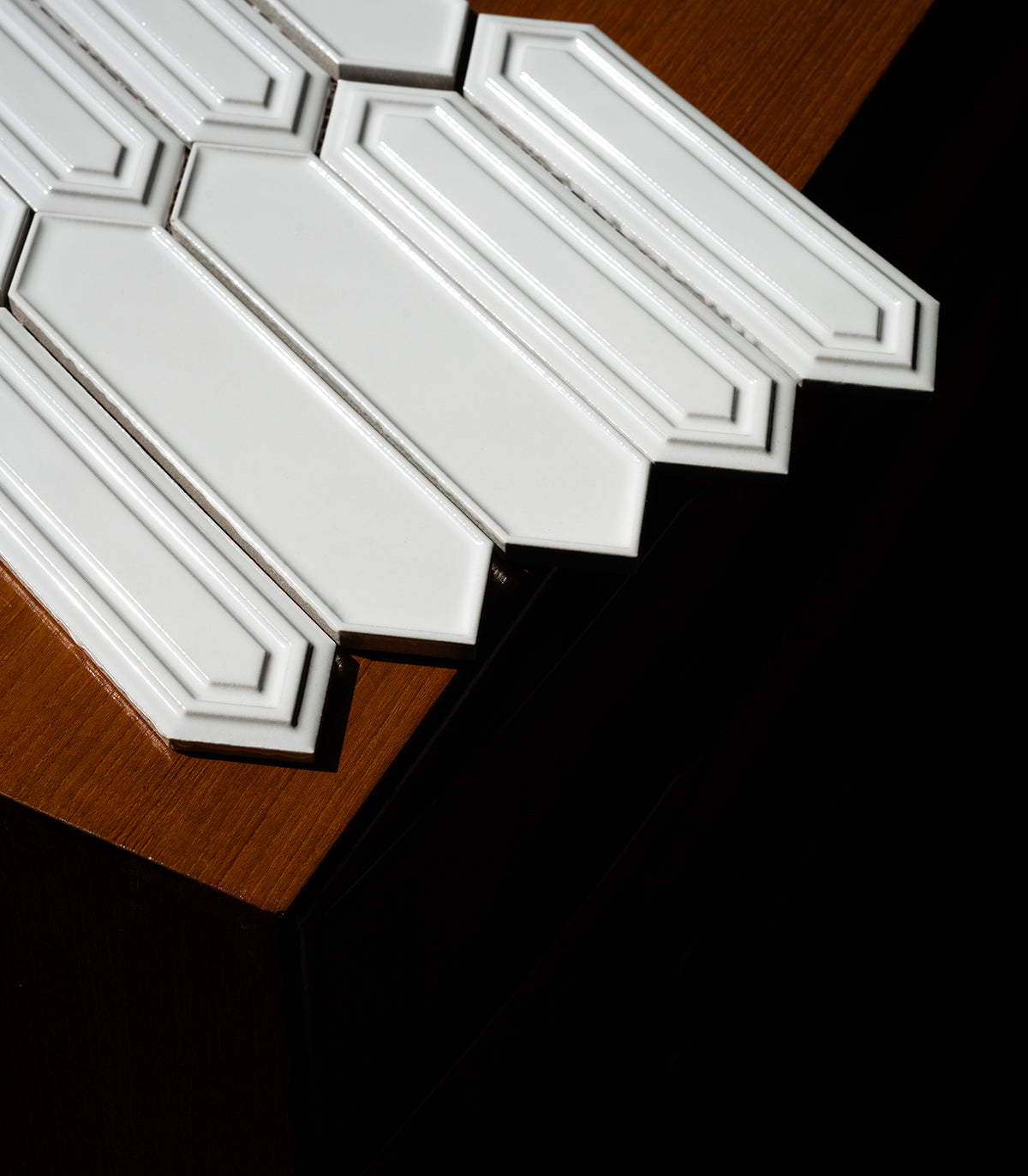 Vertigo weißes Mosaik