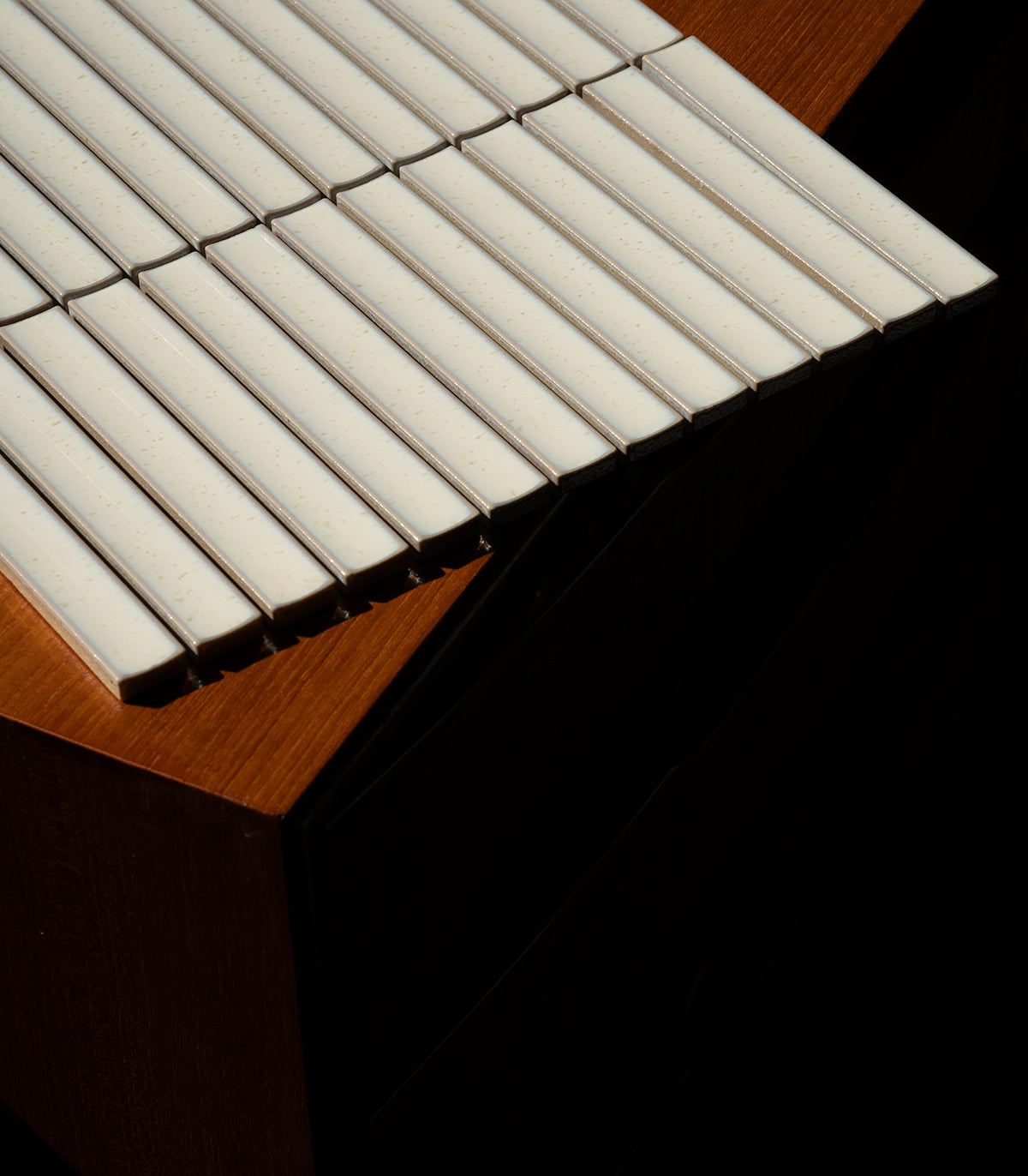 Klavierweißes Mosaik