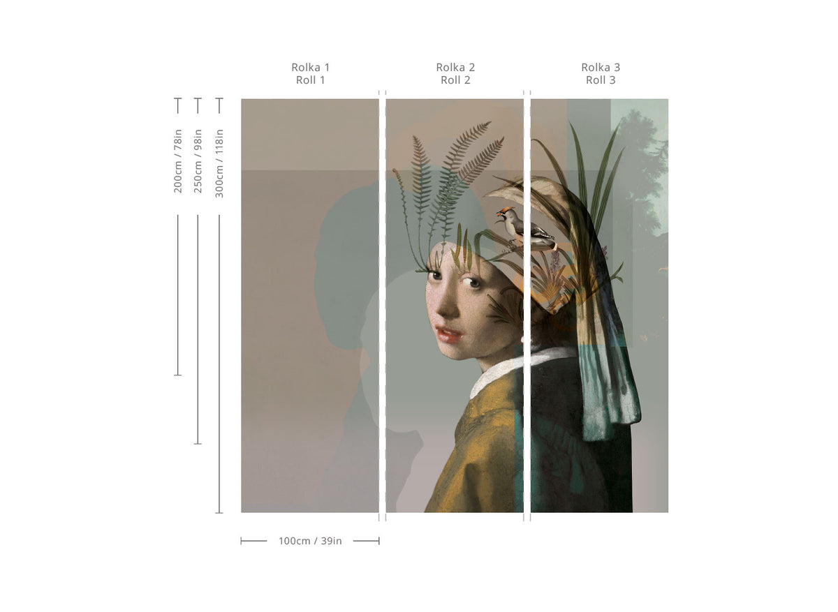 Tapete Nature girl with the pearl