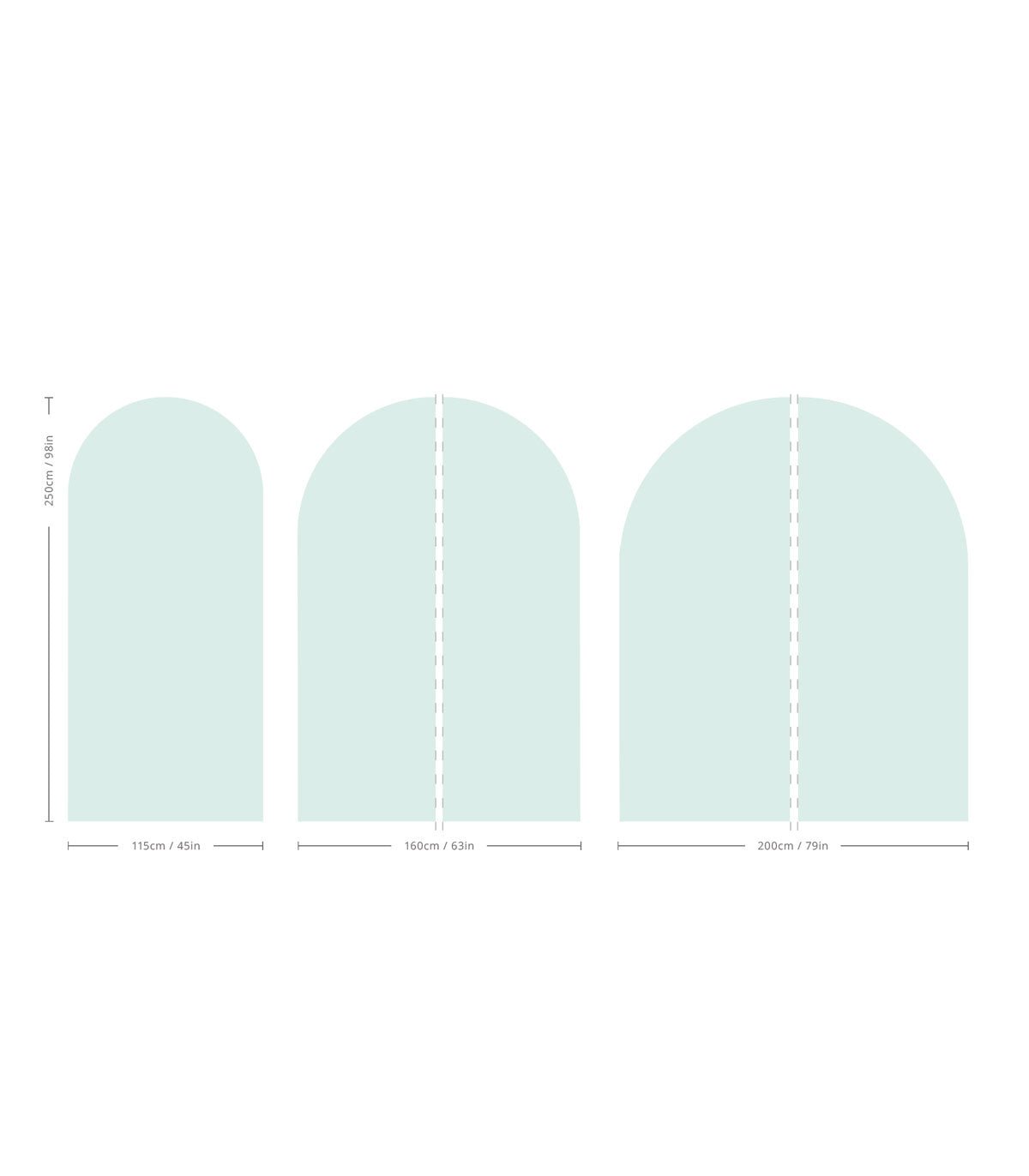 Arch Solid Soft Mineral - Wallcolors®