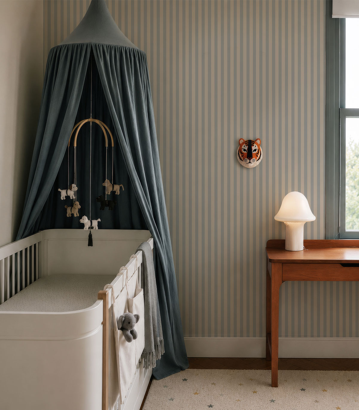 Tapete Stripe Tranquil Blue