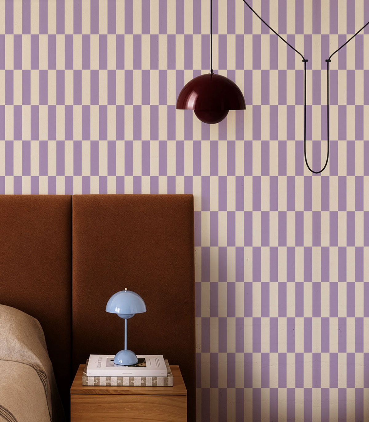Tapete Tetris Stripe Lilac