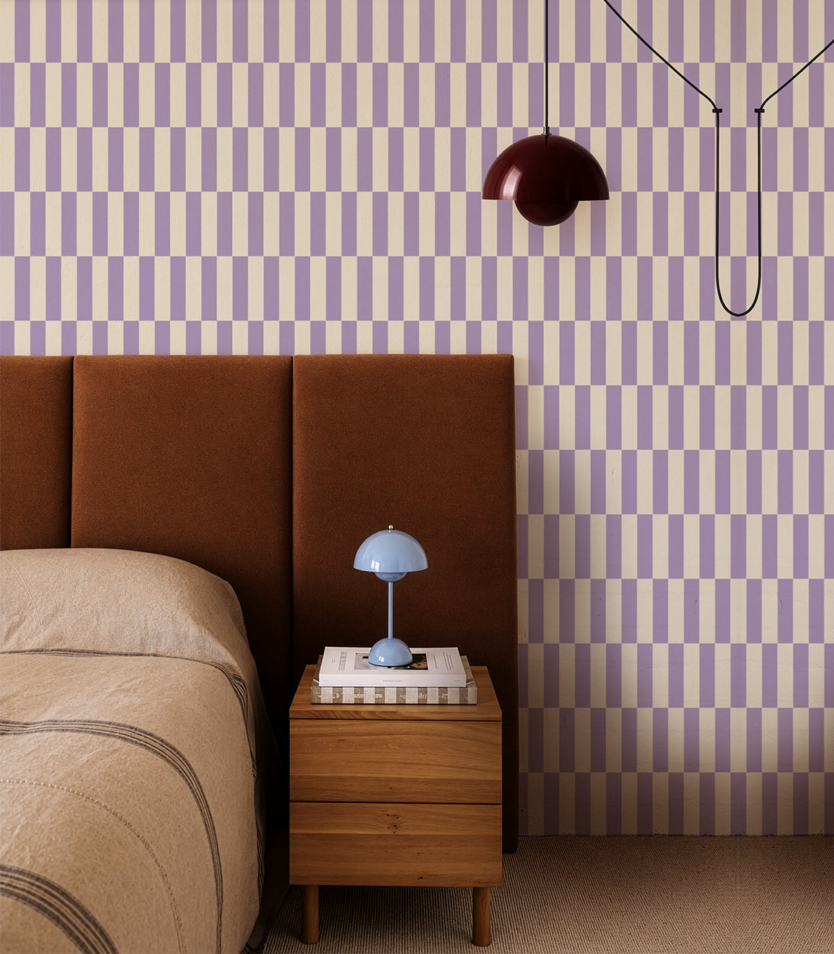 Tapete Tetris Stripe Lilac