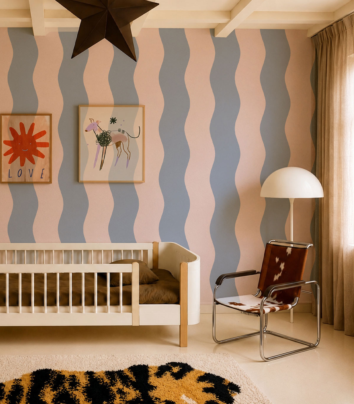 Tapeta Wave Stripe Summer Mist