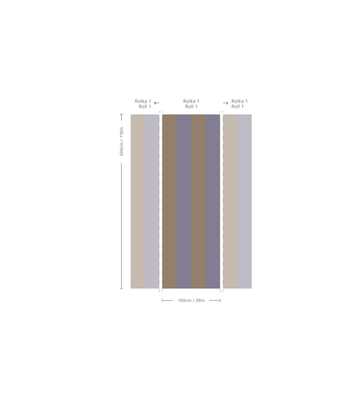 Tapeta Wilde Stripe - Wallcolors®