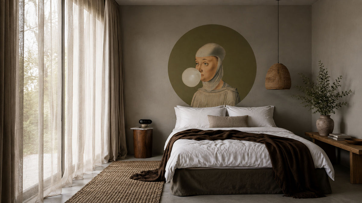 Dots Woman with Bubble Gum Olive