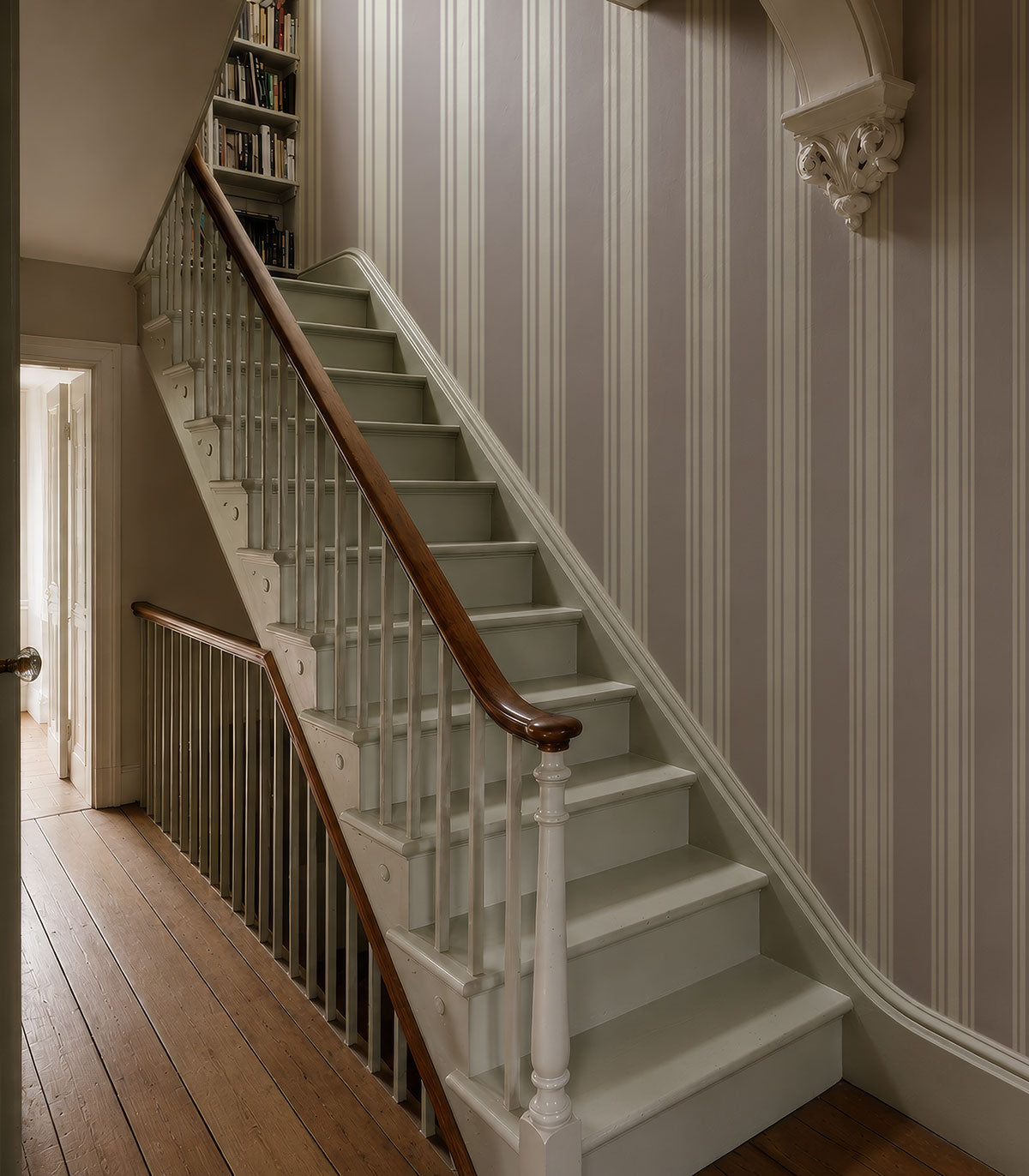 Tapete Woven Stripe Stone Taupe