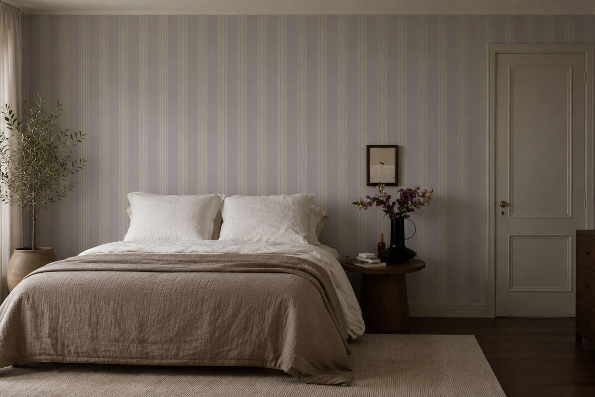 Tapete Woven Stripe Warm Taupe