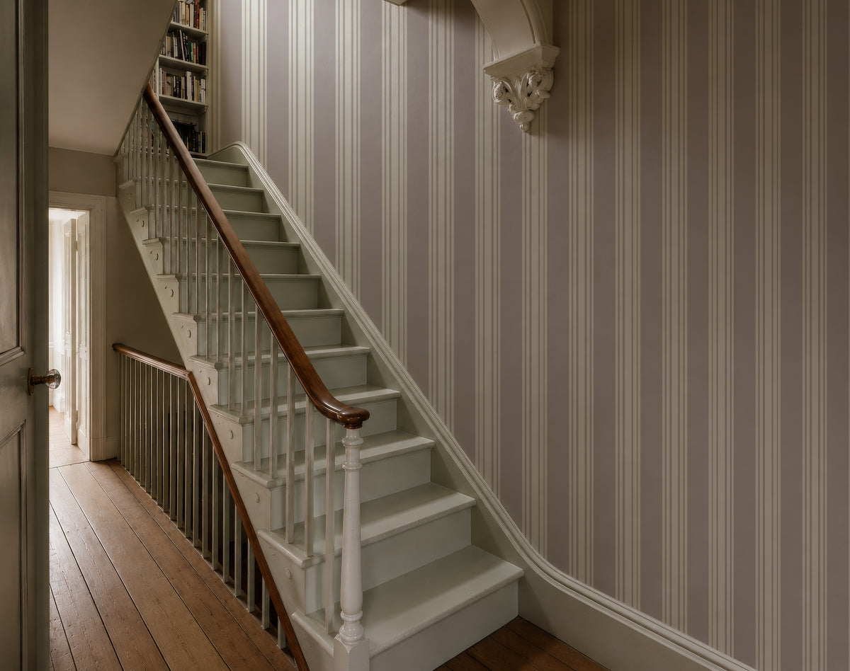 Tapete Woven Stripe Stone Taupe
