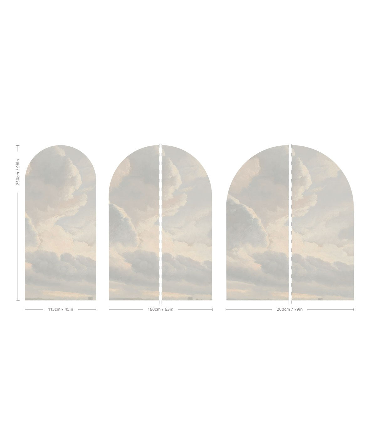 Bogen Bewölkter Himmel