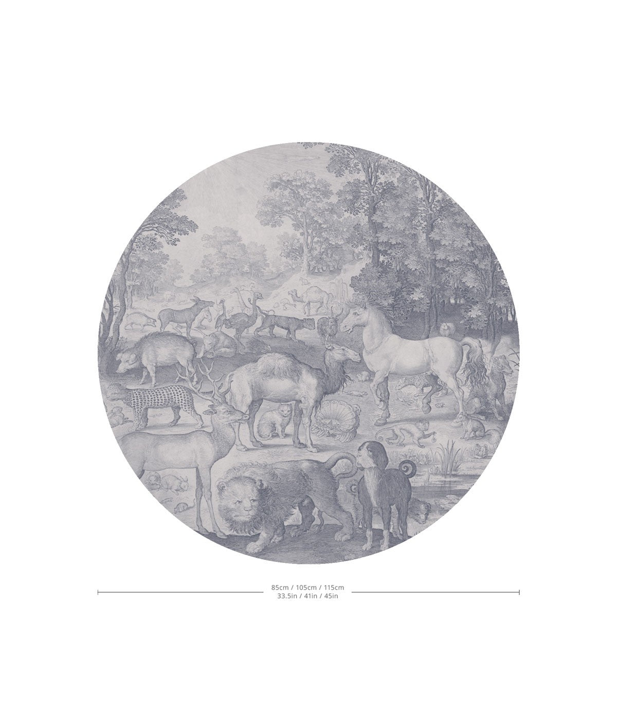 Punkte Fauna Fresco Blau