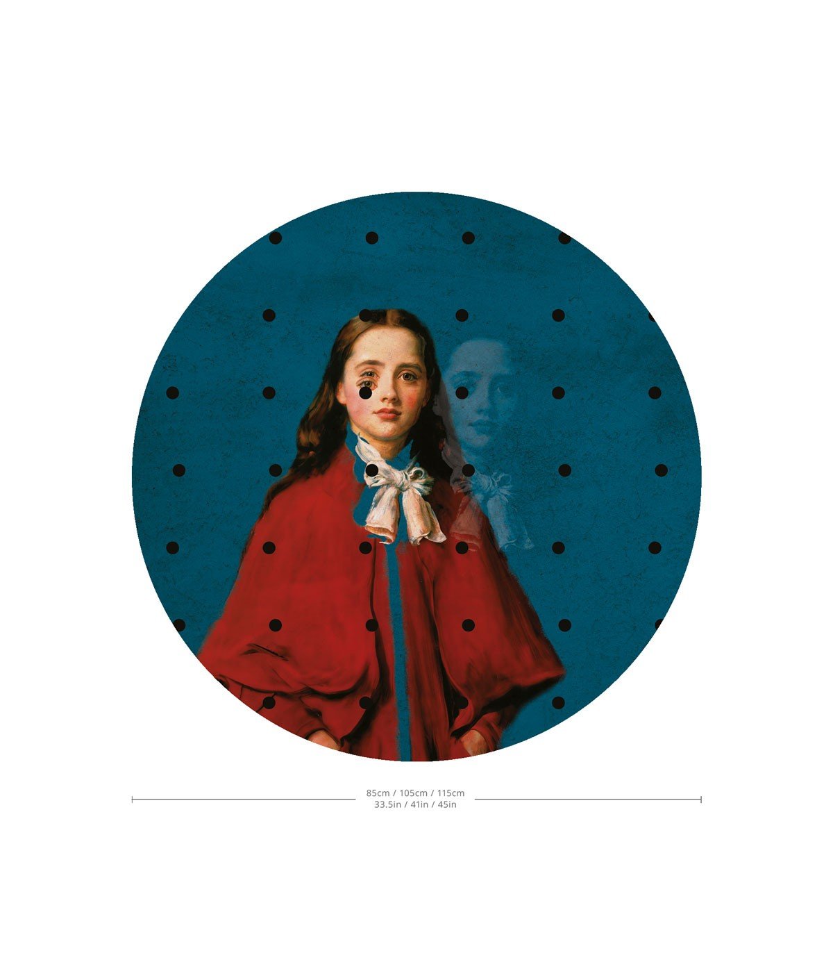 Dots Girl in red - Wallcolors®