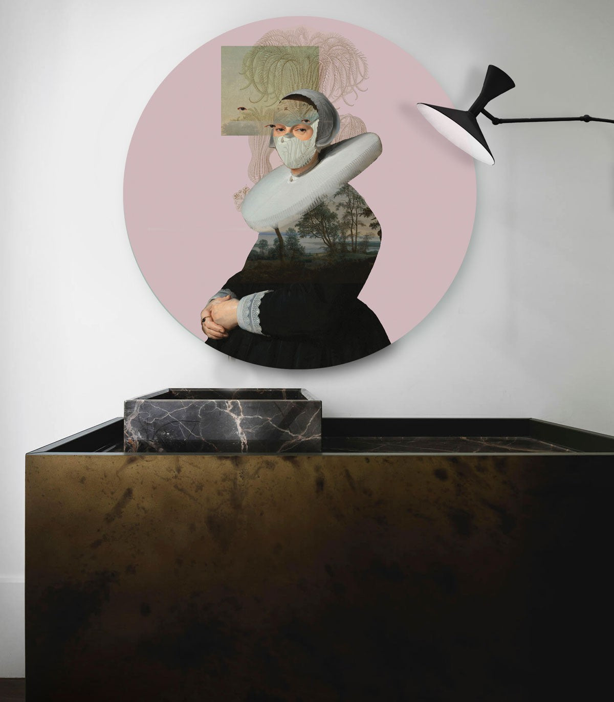 Punkte Landschaft Muse Pink