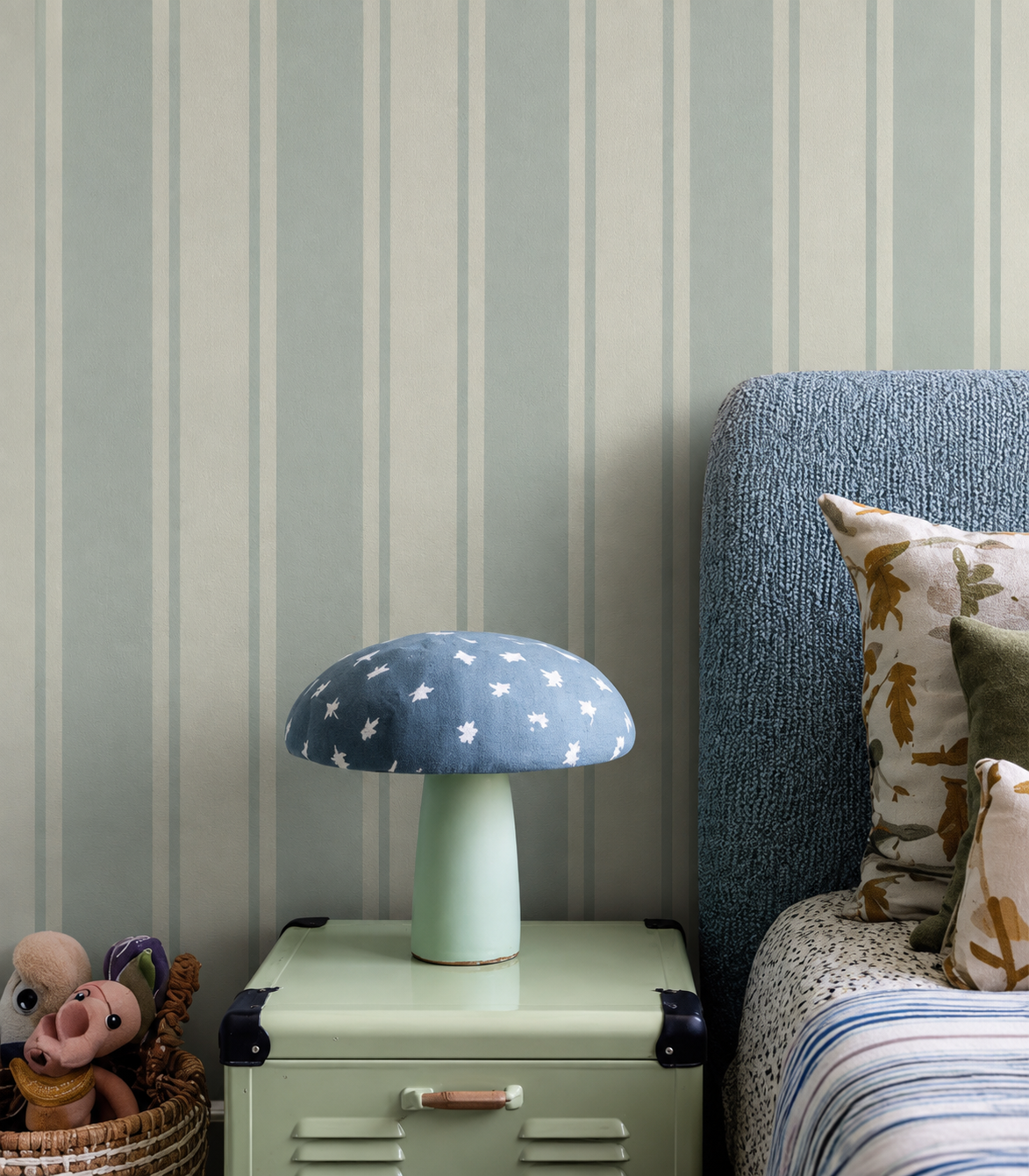 Tapete Gentle Stripe Soft Sage