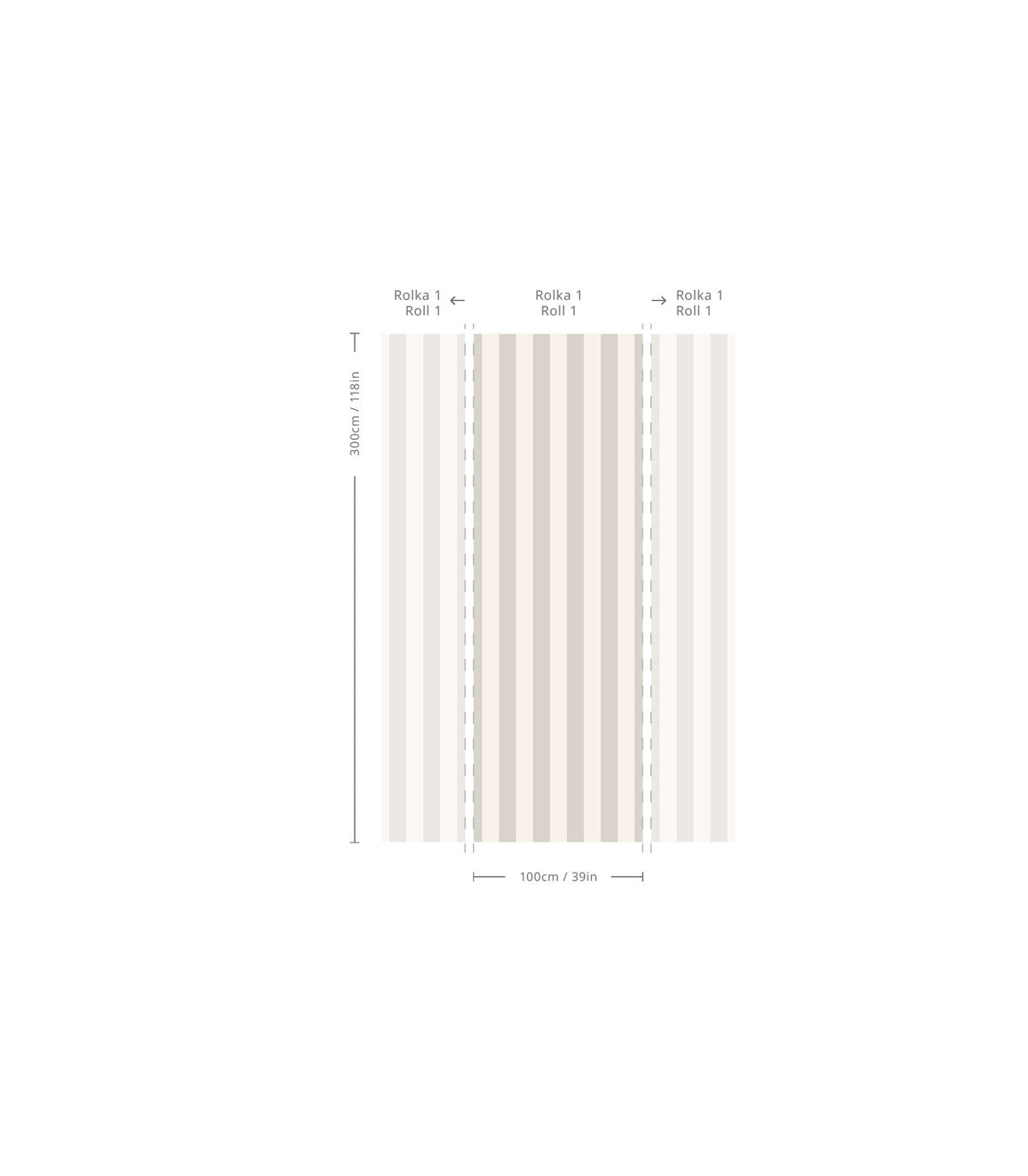 Tapeta Bold Stripe Ash