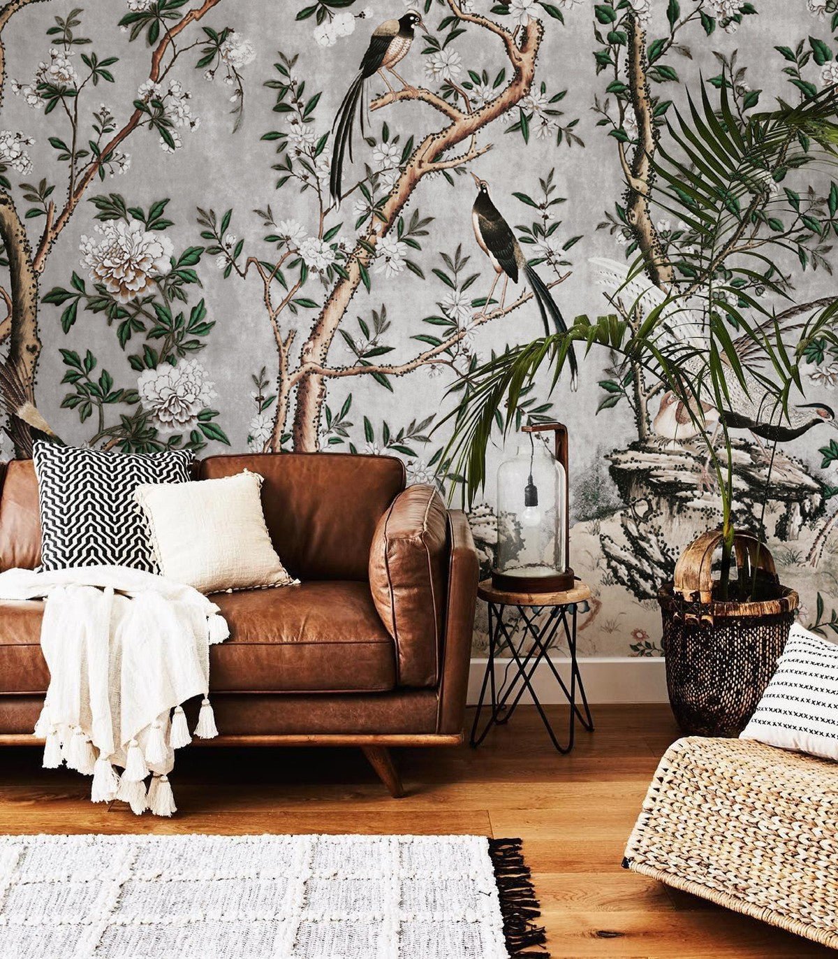 Tapeta Gray Chinoiserie - Wallcolors®
