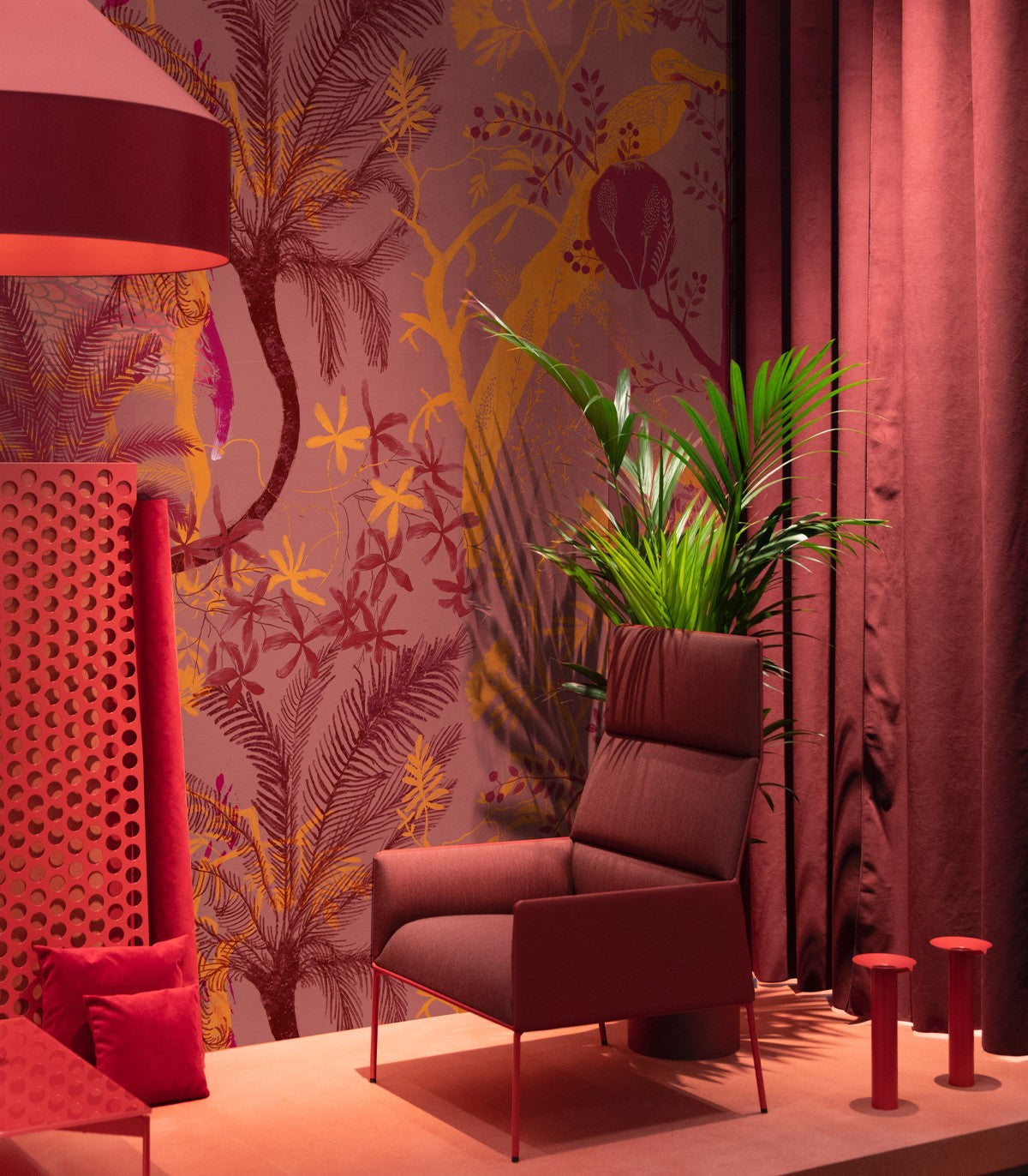 Versteckte Störche Hintergrund