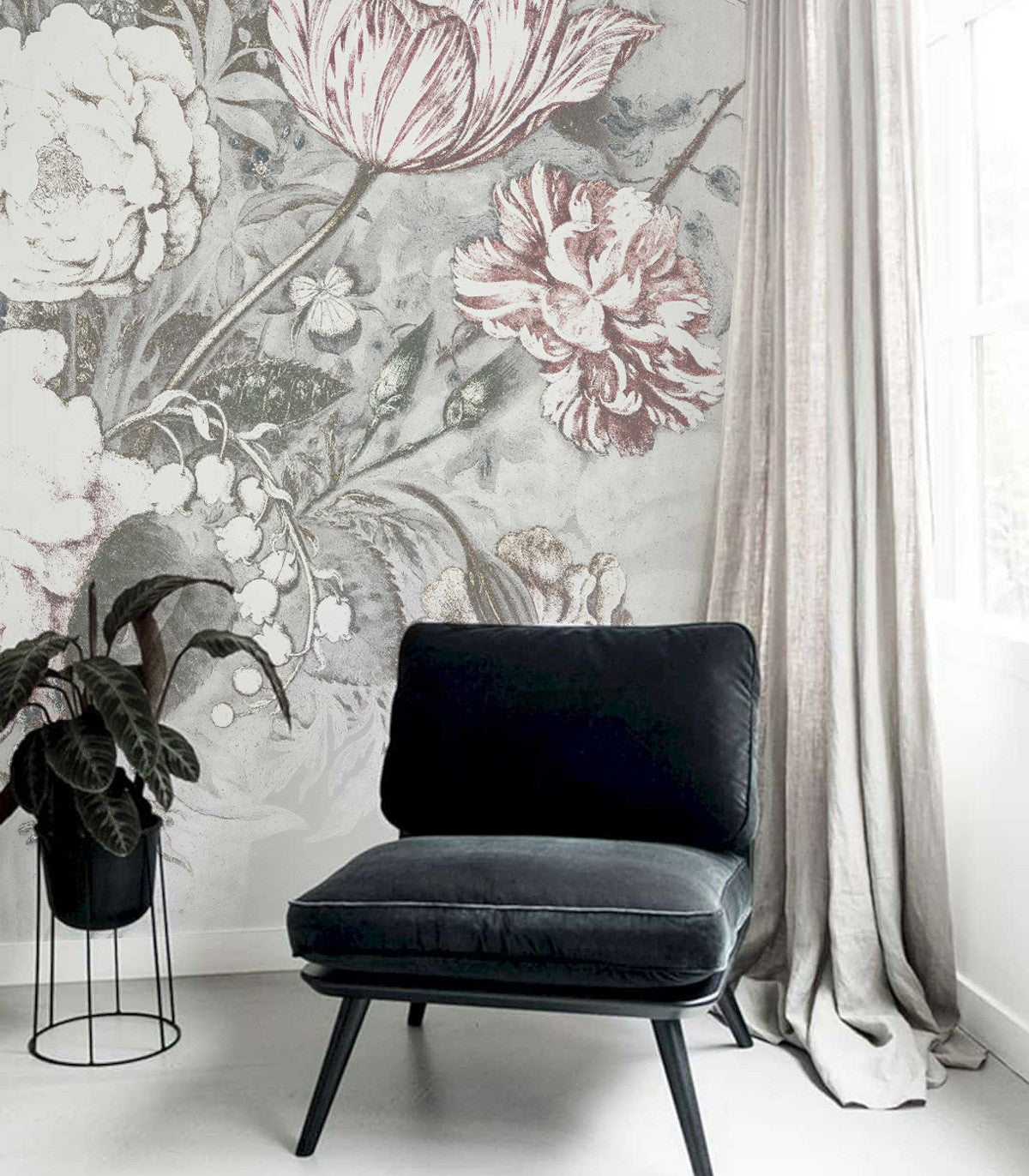 Helle Vintage-Tapete