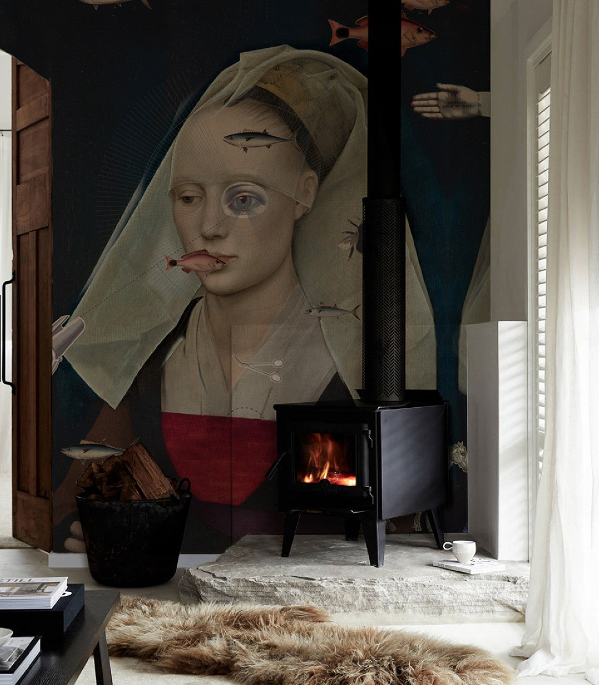 Nordische Dame Tapete