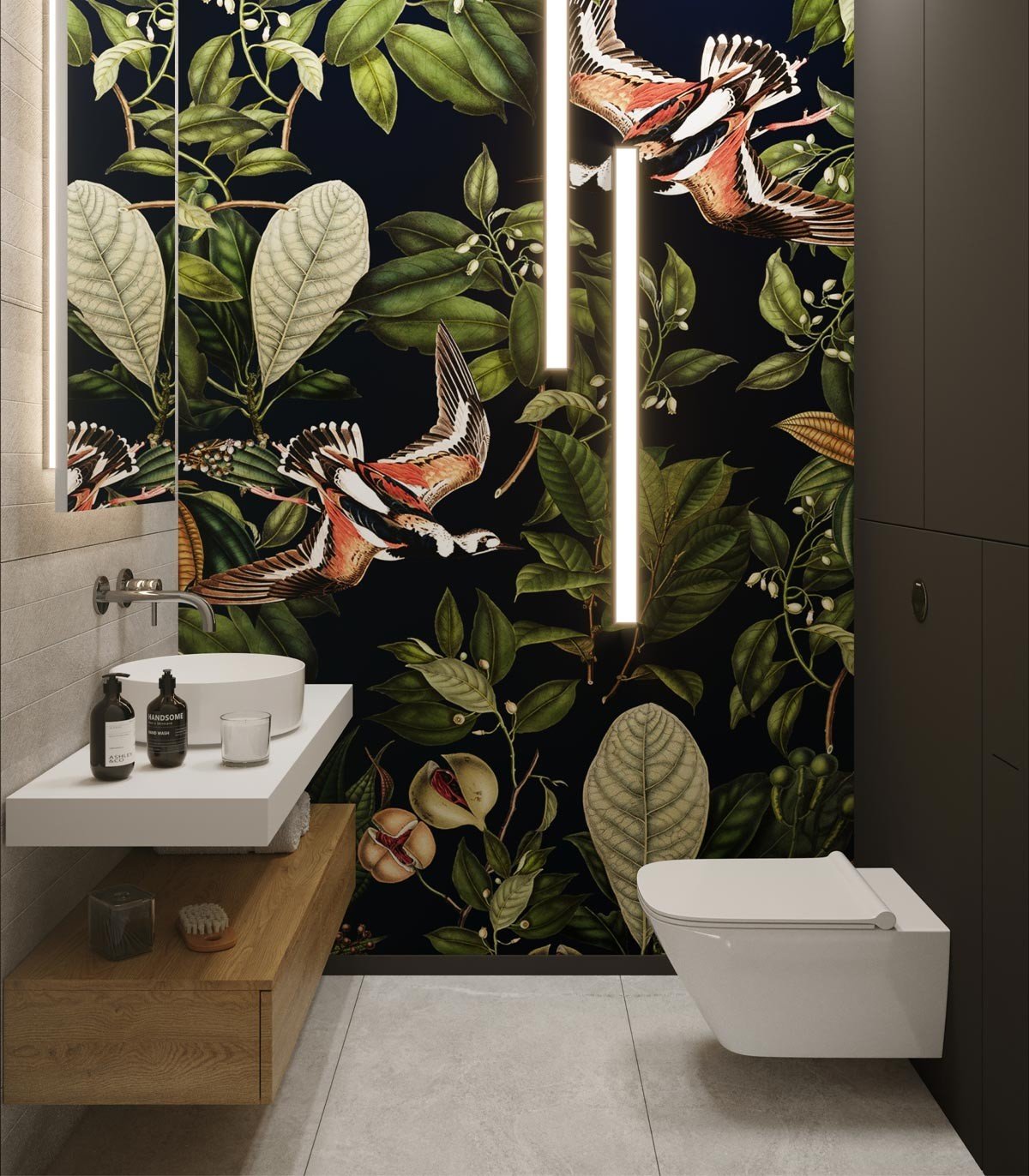 Tapeta Orange bird - Wallcolors®